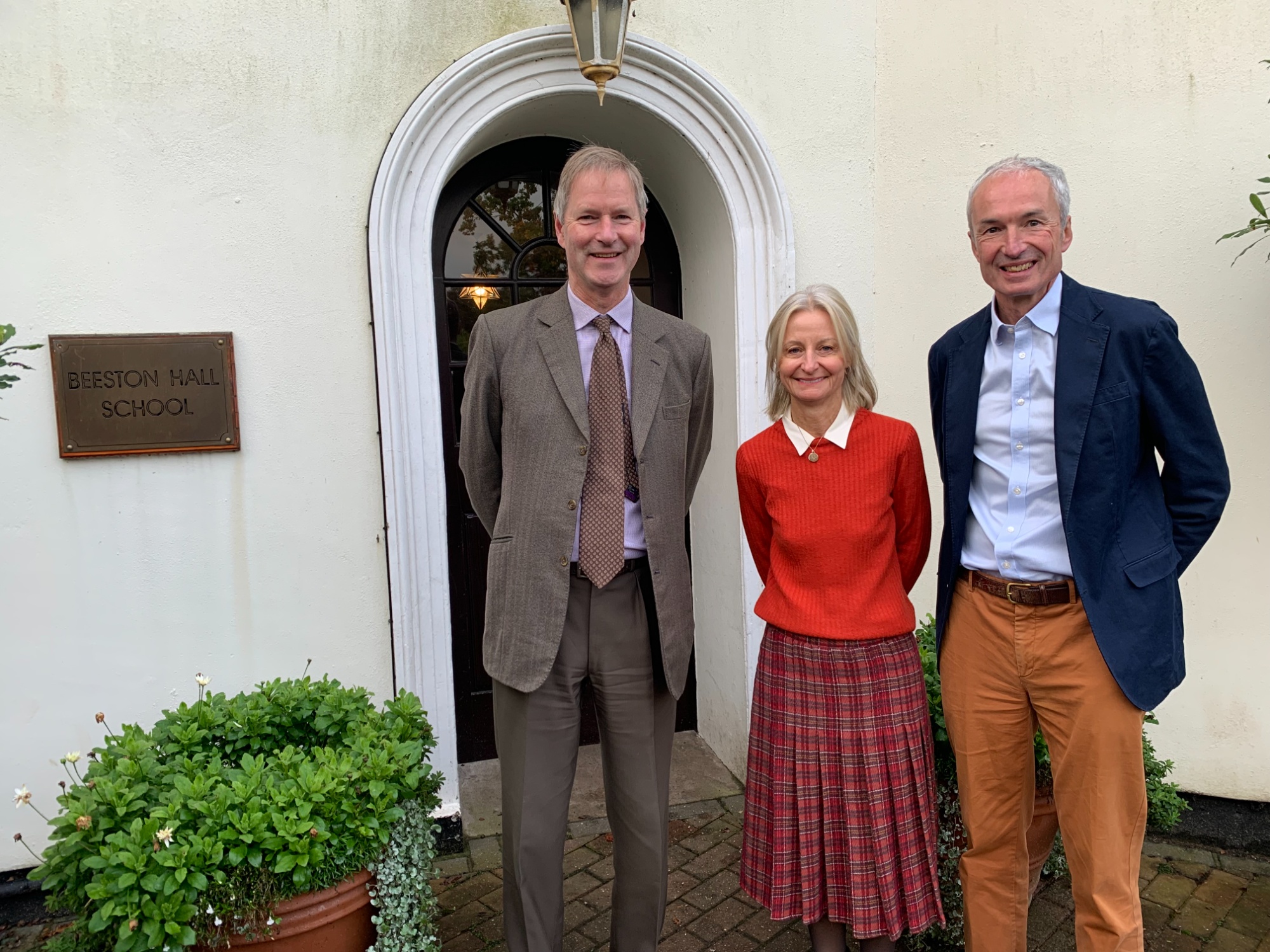 Tom Beardmore-Gray, CEO, Prep Schools Trust, Henrietta Lindsell and Harry Hammond, Co-Chairs of Governors, Beeston Hall School